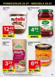Gazetka promocyjna Delikatesy Centrum - Gazetka - ważna od 24.07 do 24.07.2024 - strona 21 - produkty: Piec, Nutella, Ryż, Rum, Kupiec, Dżem, Wafle, Dell, Ogród