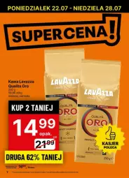 Gazetka promocyjna Delikatesy Centrum - Gazetka - ważna od 24.07 do 24.07.2024 - strona 41 - produkty: Kawa, Lavazza, Wasa