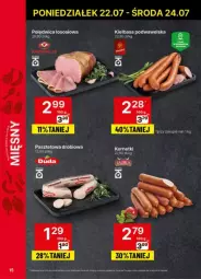 Gazetka promocyjna Delikatesy Centrum - Gazetka - ważna od 24.07 do 24.07.2024 - strona 7 - produkty: Polędwica, Sos, Kiełbasa podwawelska, Wawel, Duda, Kiełbasa