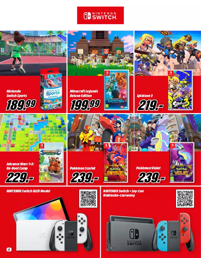 Gazetka promocyjna Media Markt - Gazetka Media Markt - ważna 01.05 do 31.05.2023 - strona 2 - produkty: Minecraft, Nintendo Switch, Pokémon, Por, Sport