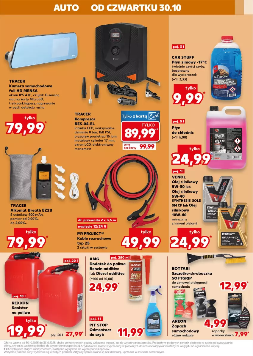 Gazetka promocyjna Kaufland - Kaufland - ważna 29.10 do 05.11.2025 - strona 15 - produkty: Acer, Alkomat, Diesel, Gry, Kamera, Kompresor, Latarka, Latarka LED, Odmrażacz do szyb, Olej, Olej silnikowy, Piec, Płyn do chłodnic, Płyn zimowy, Skrobaczka, Szal, Szczotko-skrobaczka, Tarka, Top, Ustnik