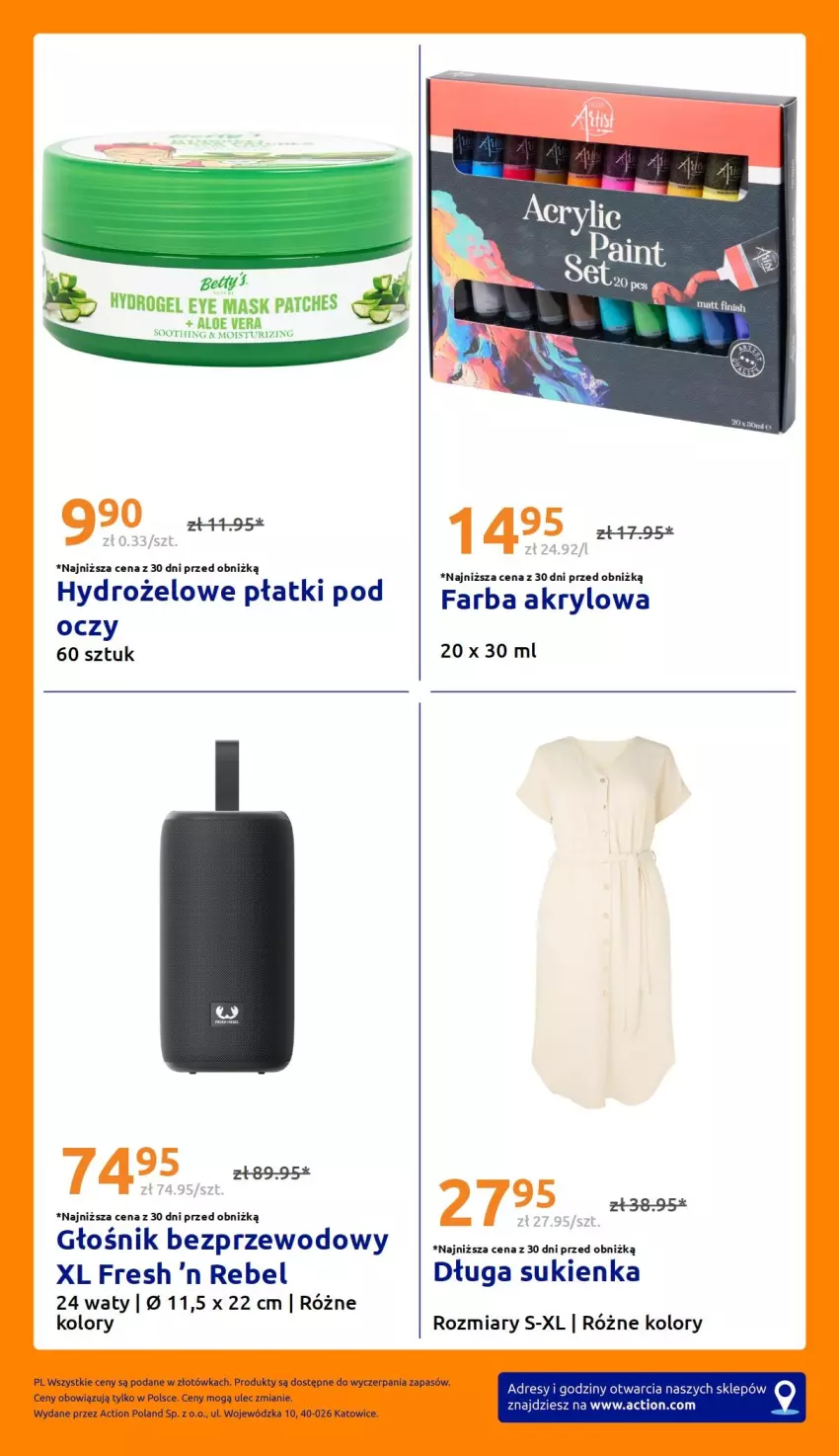 Gazetka promocyjna Action - Gazetka tydzień 27 2026 - ważna 01.07 do 07.07.2026 - strona 29 - produkty: Aloe vera, Dres, Fa, Farba akrylowa, Sukienka