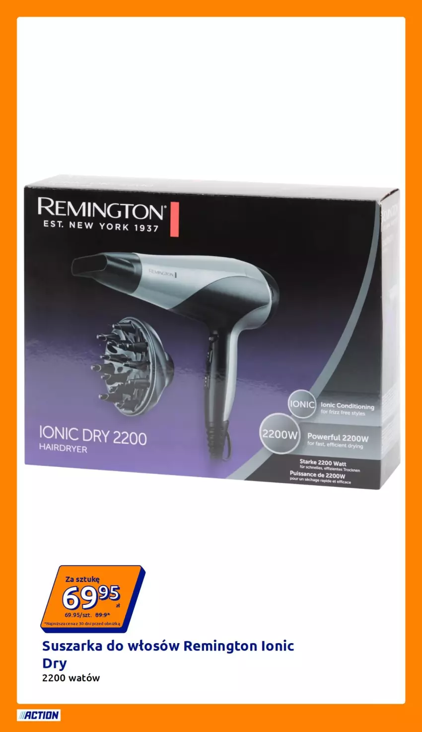 Gazetka promocyjna Action - Gazetka tydzień 27 2026 - ważna 01.07 do 07.07.2026 - strona 7 - produkty: Remington, Suszarka