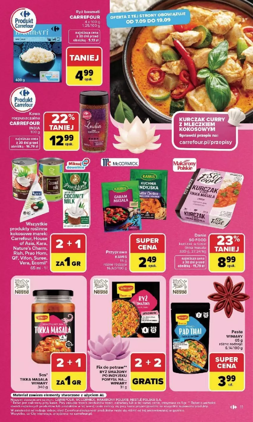 Gazetka promocyjna Carrefour - Gazetka Carrefour, Market w SUMIE najlpeszy, od poniedziałku - ważna 07.09 do 12.09.2026 - strona 13 - produkty: Fa, Kokos, Kuchnia, LG, Sos, Winiary