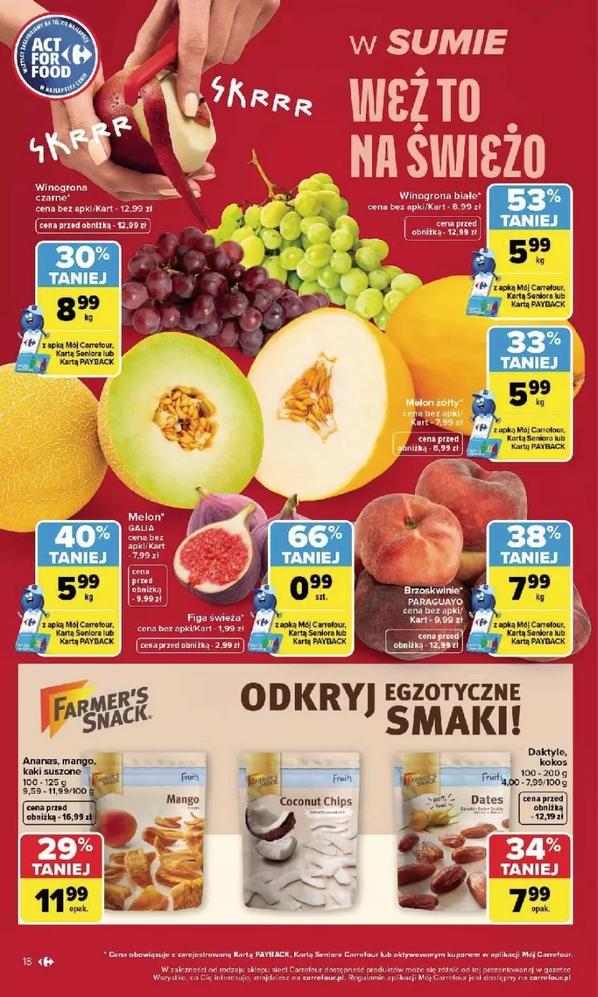 Gazetka promocyjna Carrefour - Gazetka Carrefour, Market w SUMIE najlpeszy, od poniedziałku - ważna 07.09 do 12.09.2026 - strona 20 - produkty: Daktyle, Fa, Kaki