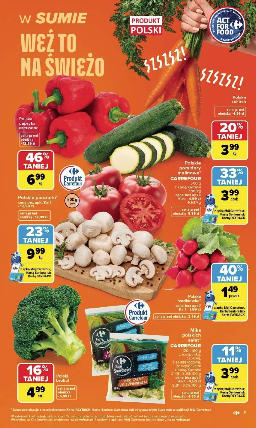 Gazetka promocyjna Carrefour - Gazetka Carrefour, Market w SUMIE najlpeszy, od poniedziałku - ważna 07.09 do 12.09.2026 - strona 21 - produkty: Fa, NBA, Piec, Pomidory, Rzodkiewka, Sałat