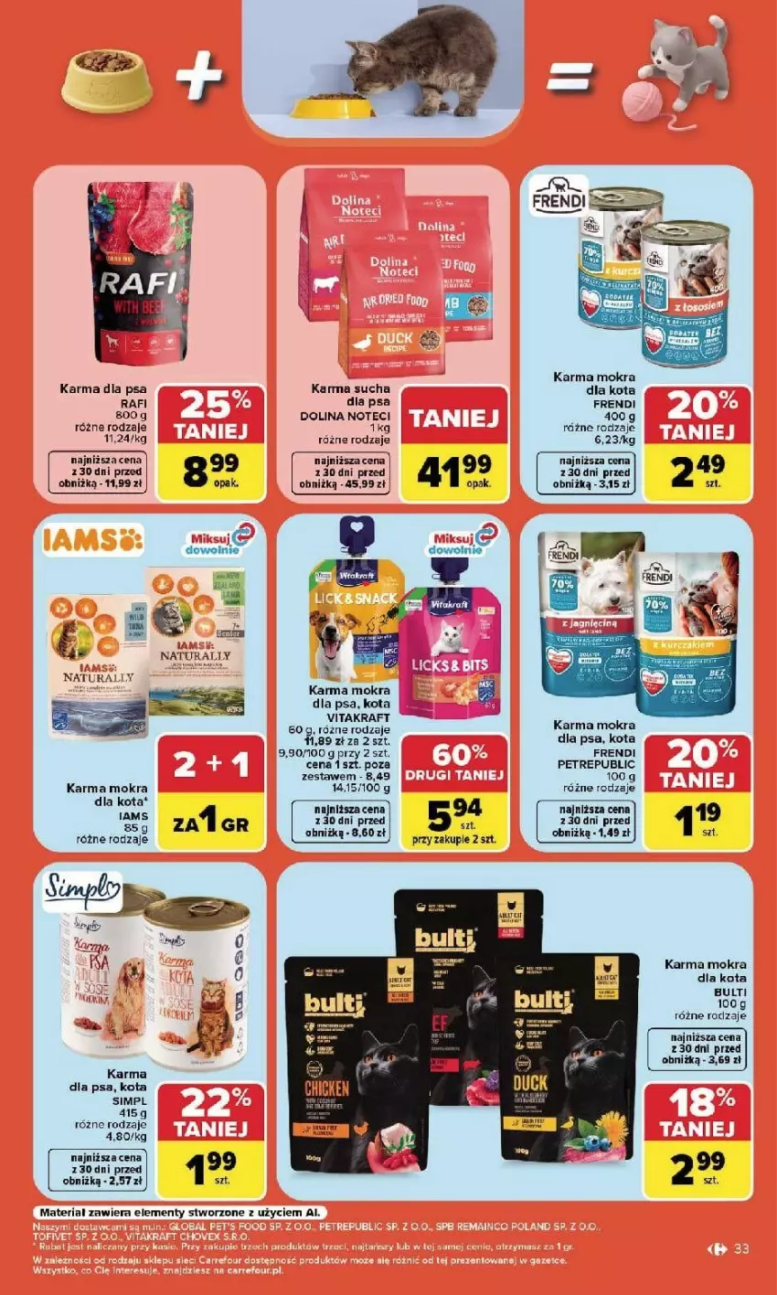 Gazetka promocyjna Carrefour - Gazetka Carrefour, Market w SUMIE najlpeszy, od poniedziałku - ważna 07.09 do 12.09.2026 - strona 35 - produkty: Iams, Vitakraft