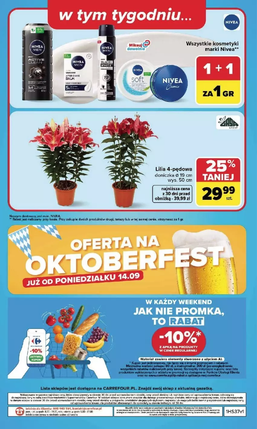Gazetka promocyjna Carrefour - Gazetka Carrefour, Market w SUMIE najlpeszy, od poniedziałku - ważna 07.09 do 12.09.2026 - strona 44 - produkty: BIC, Fa, Lack, Nivea, Ser, Top