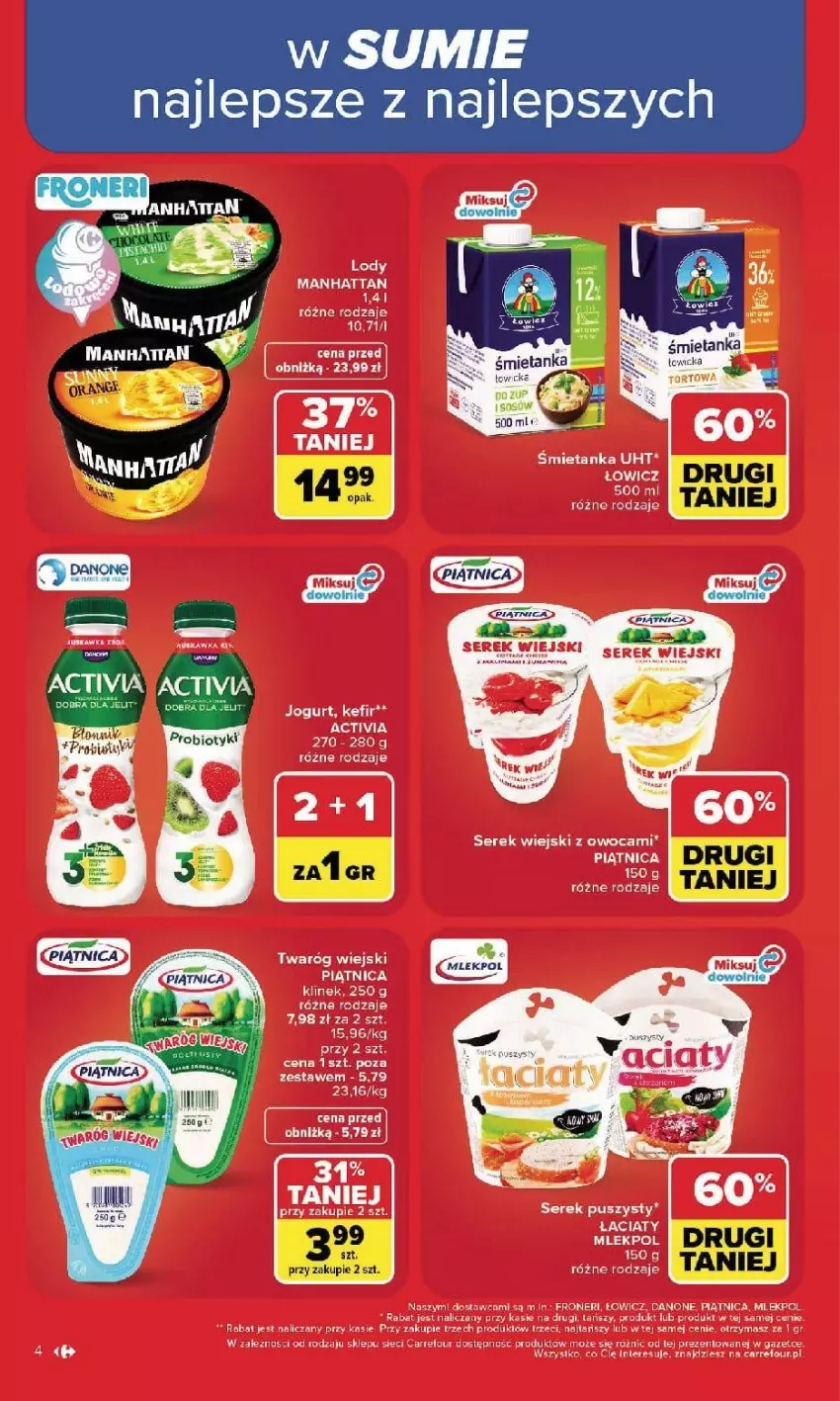 Gazetka promocyjna Carrefour - Gazetka Carrefour, Market w SUMIE najlpeszy, od poniedziałku - ważna 07.09 do 12.09.2026 - strona 6 - produkty: Danone, Fa, Feta, Piątnica, Puma, Rura, Ser, Serek, Serek wiejski