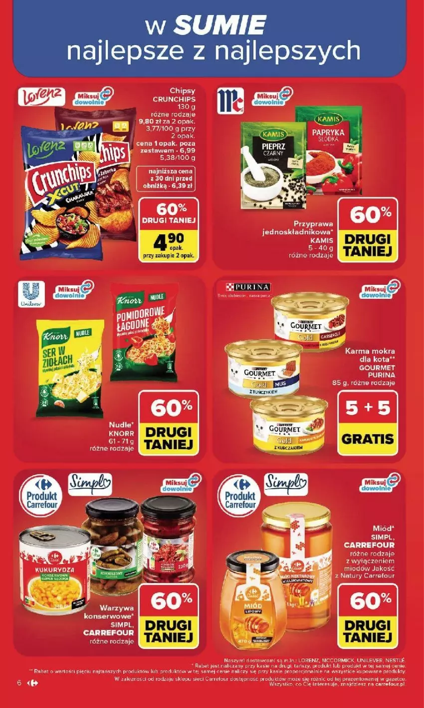 Gazetka promocyjna Carrefour - Gazetka Carrefour, Market w SUMIE najlpeszy, od poniedziałku - ważna 07.09 do 12.09.2026 - strona 8 - produkty: Lorenz, Por