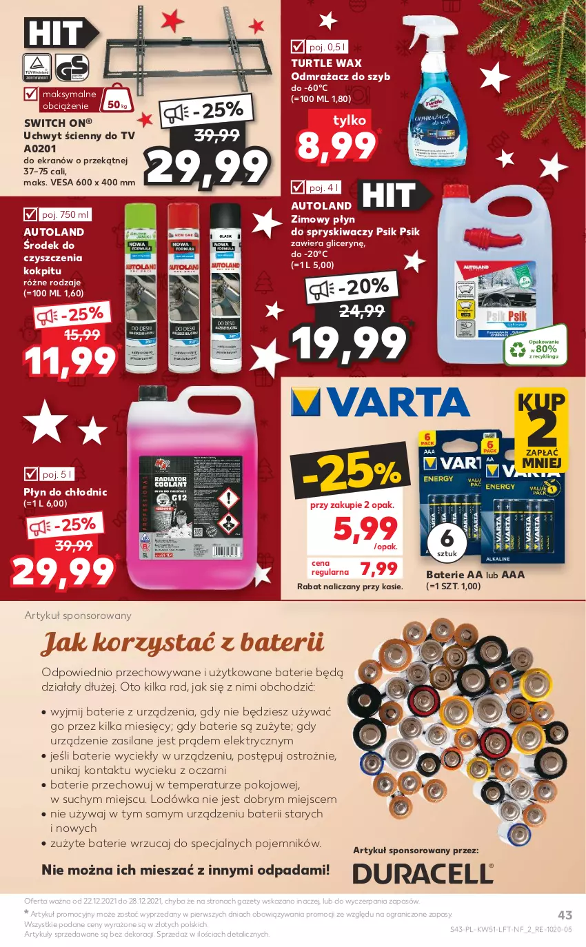 Gazetka promocyjna Kaufland - OFERTA TYGODNIA - ważna 22.12 do 28.12.2021 - strona 43 - produkty: Gra, Lodówka, Odmrażacz do szyb, Płyn do chłodnic, Płyn do spryskiwaczy, Pojemnik, Silan