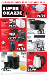 Gazetka promocyjna Kaufland - OFERTA TYGODNIA - Gazetka - ważna od 28.12 do 28.12.2021 - strona 48 - produkty: Piec, Młynek do kawy, Top, Sok, Gra, Garnek, Czajnik elektryczny, Czajnik, Młynek, Gofrownica, Toster, Fa