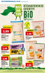 Gazetka promocyjna Lidl - KATALOG Z OFERTĄ BIO - Gazetka - ważna od 07.10 do 07.10.2021 - strona 20 - produkty: Por, Chipsy, Chrupki, Baton, Mango, Kokos