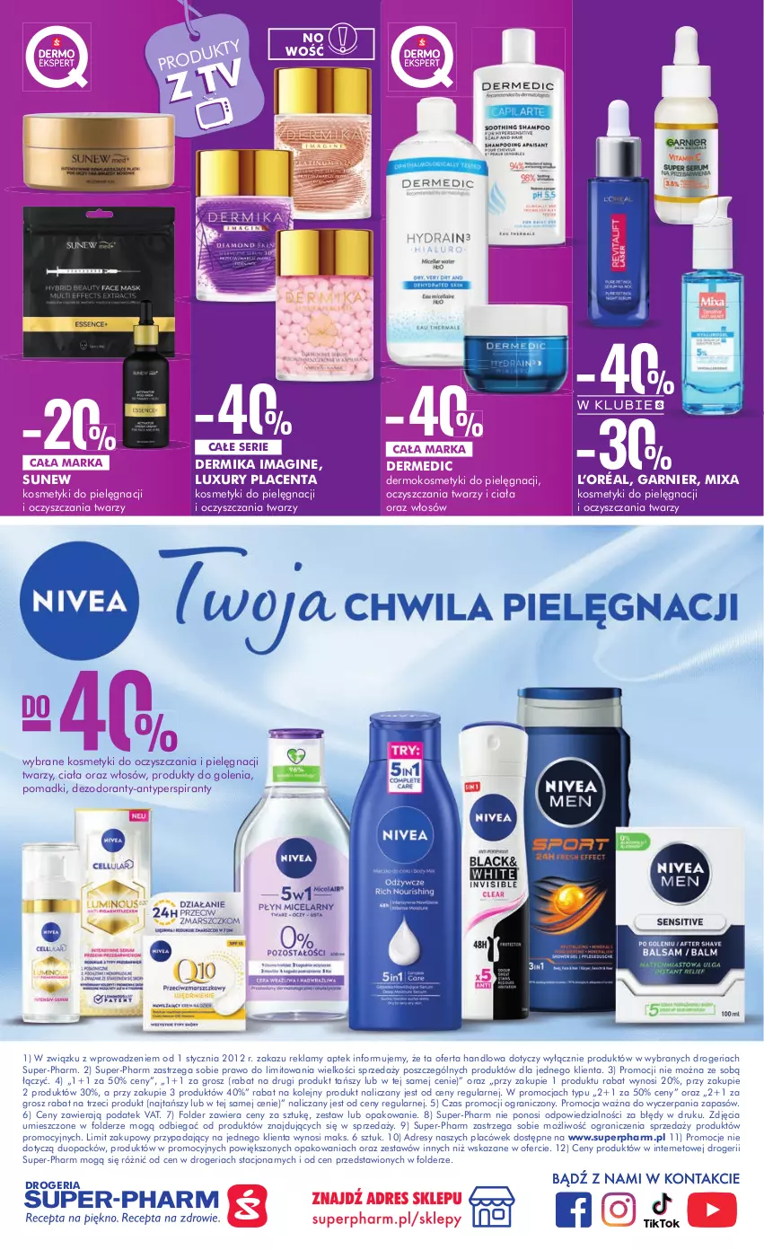 Gazetka promocyjna Super Pharm - Gazetka - ważna 14.02 do 01.03.2023 - strona 20 - produkty: Antyperspirant, Dermedic, Dermika, Dezodorant, Dres, Garnier, Gin, Gra, Kosmetyki do pielęgnacji, L’Oréal, Mixa, Olej, Ser