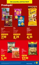 Gazetka promocyjna Lidl - GAZETKA - Gazetka - ważna od 10.01 do 10.01.2026 - strona 39 - produkty: Pistacje, Ser, Gry, Orzeszki, Chipsy, Chrupki, Serek, Przysnacki, Wasa, Grill, Orzeszki ziemne, Lay’s