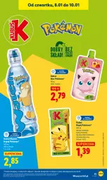 Gazetka promocyjna Lidl - GAZETKA - Gazetka - ważna od 10.01 do 10.01.2026 - strona 41 - produkty: Mus, Kaktus, Limonka, Kubuś Waterrr, Kubuś, Pokémon, Mango, Napój