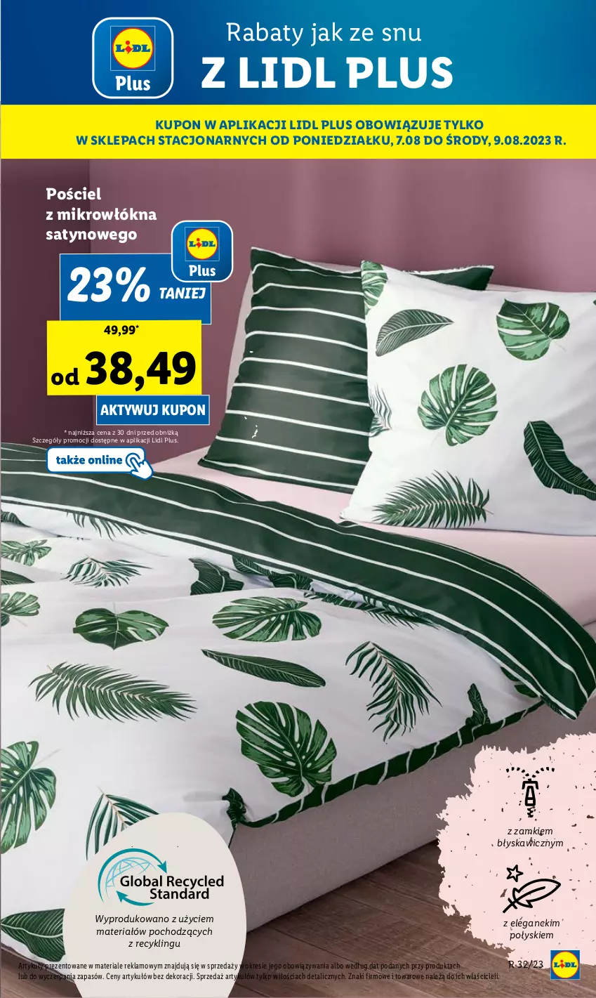 Gazetka promocyjna Lidl - od Poniedziałku - ważna 07.08 do 12.08.2023 - strona 75 - produkty: Mop, Pościel