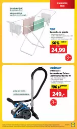 Gazetka promocyjna Lidl - od Poniedziałku - Gazetka - ważna od 12.08 do 12.08.2023 - strona 81 - produkty: Teleskop, Odkurzacz, Por, Rura, Szczotka, Suszarka, Zelmer, Suszarka na pranie