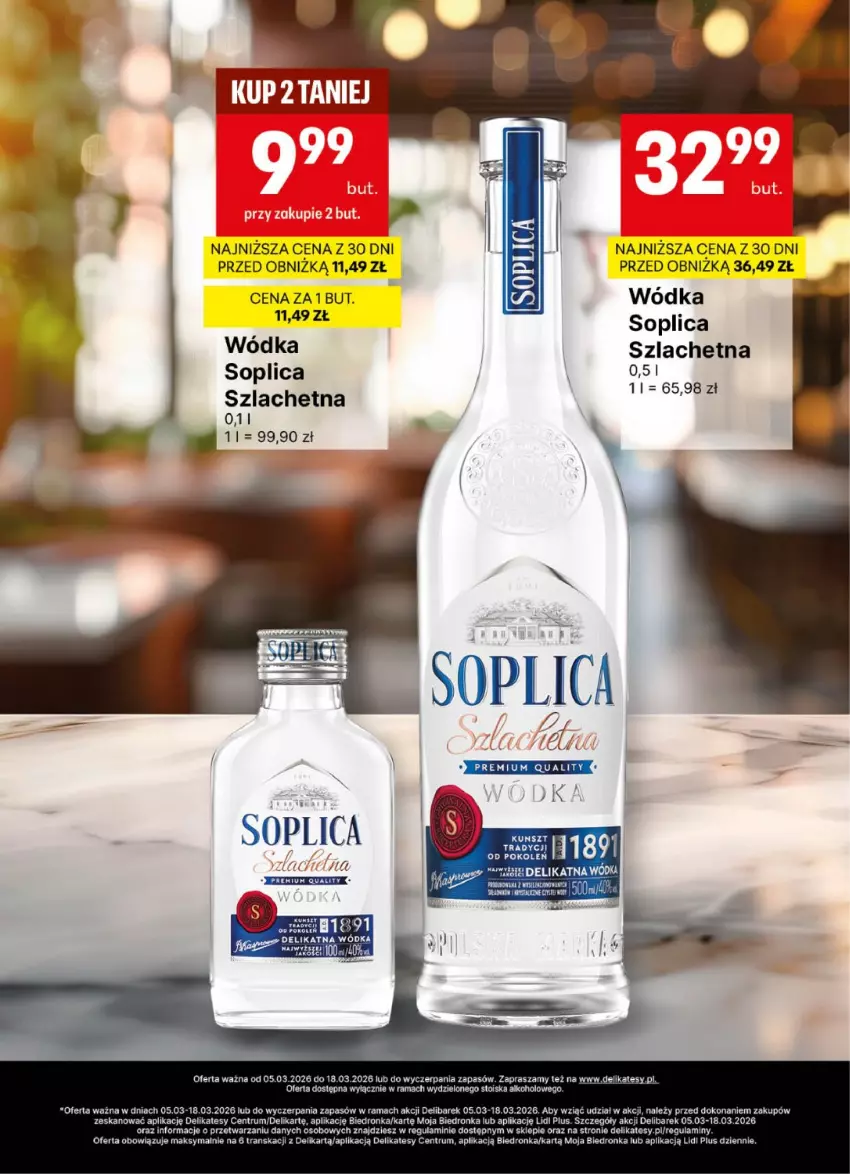 Gazetka promocyjna Delikatesy Centrum - Delibarek DC10-DC11 - ważna 05.03 do 18.03.2026 - strona 12 - produkty: Rama, Rum, Soplica, Tran, Wódka