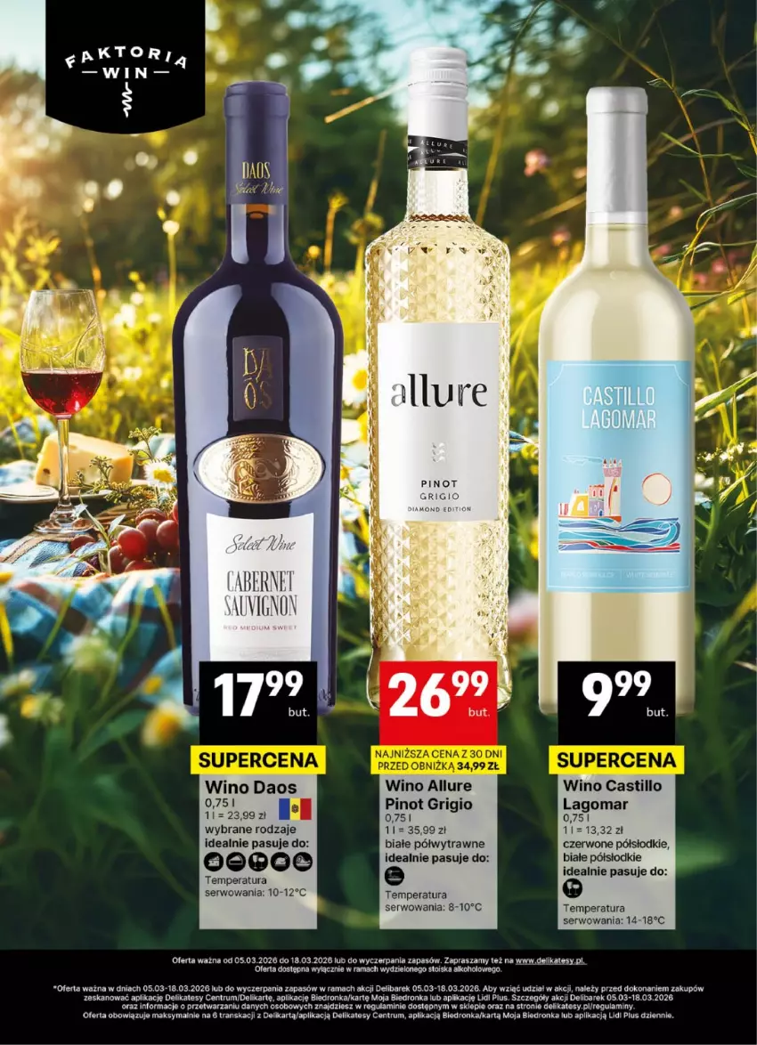 Gazetka promocyjna Delikatesy Centrum - Delibarek DC10-DC11 - ważna 05.03 do 18.03.2026 - strona 4 - produkty: Pinot Grigio, Rama, Rum, Ser, Tran, Wino