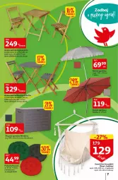 Gazetka promocyjna Auchan - Zadbaj o piękny ogród Hipermarkety - Gazetka - ważna od 21.05 do 21.05.2022 - strona 7 - produkty: Stolik, Parasol, Krzesło, Fotel, Poduszka, Fa