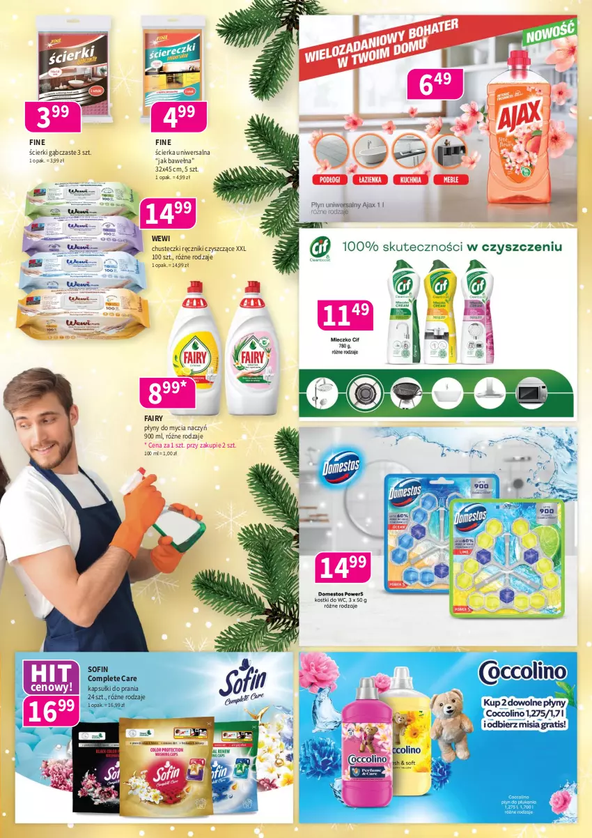 Gazetka promocyjna Drogerie Polskie - Gazetka - ważna 05.12 do 31.12.2025 - strona 11 - produkty: Chusteczki, Do mycia naczyń, Fa, Fairy, Kapsułki do prania, Ręcznik, Wełna