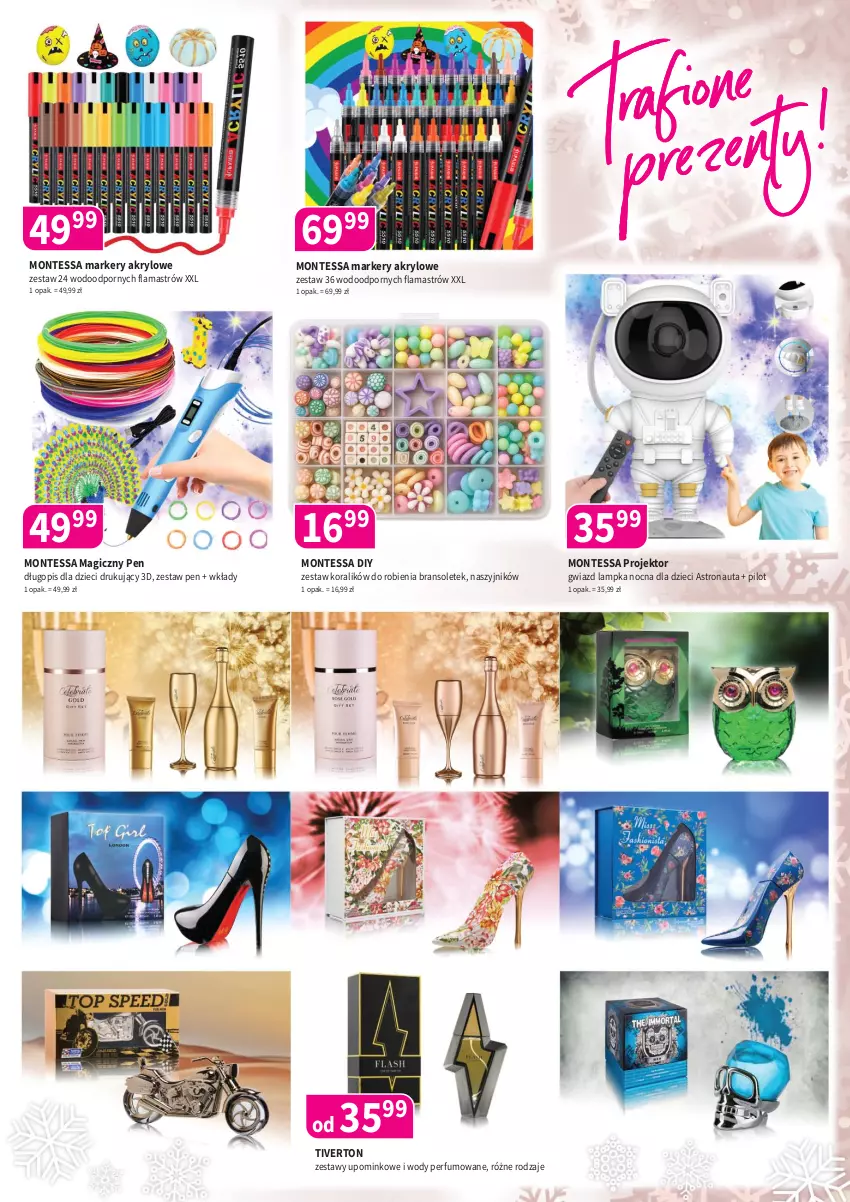 Gazetka promocyjna Drogerie Polskie - Gazetka - ważna 05.12 do 31.12.2025 - strona 3 - produkty: Długopis, Dzieci, Marker, Monte, Naszyjnik, Perfum, Por