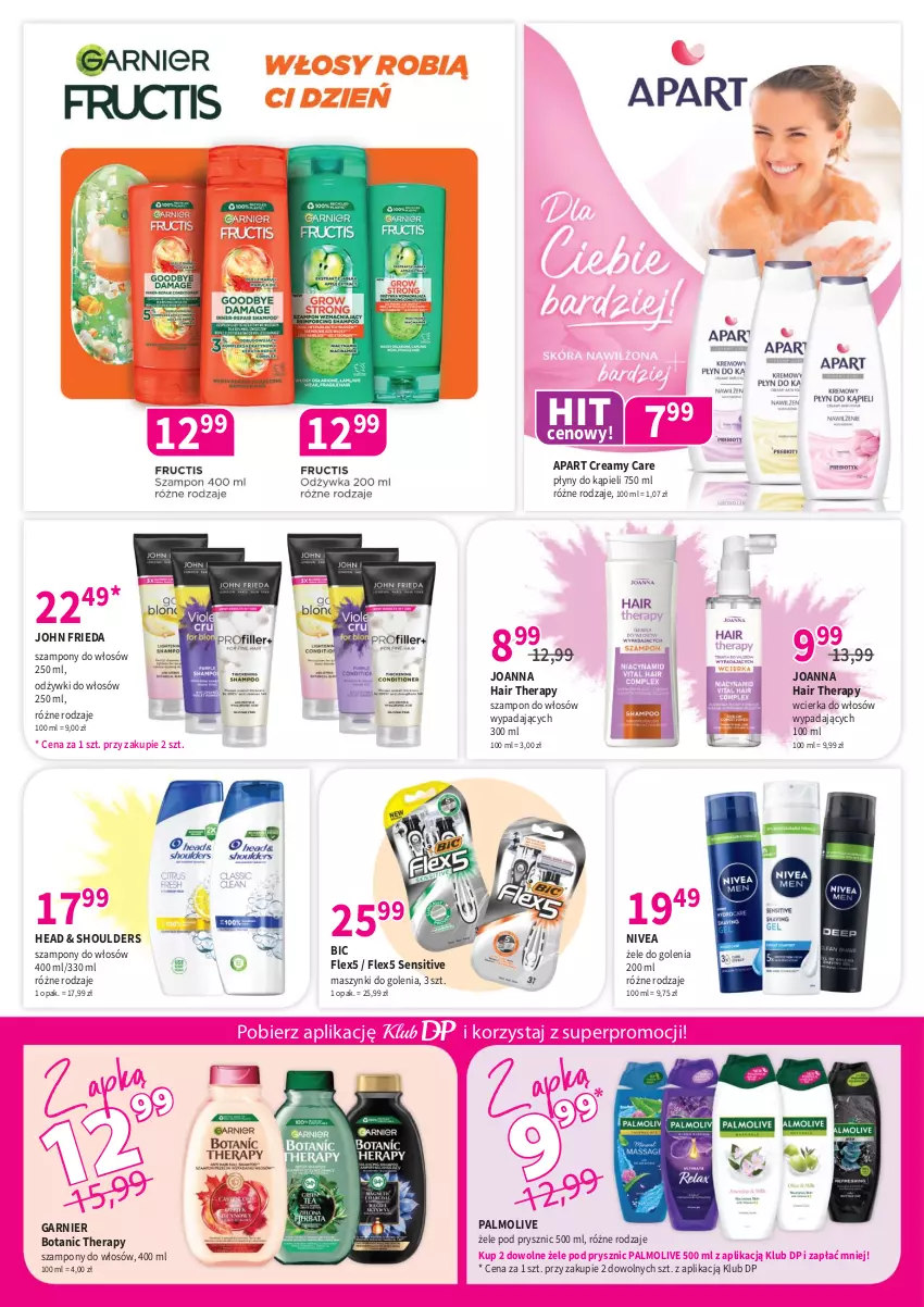 Gazetka promocyjna Drogerie Polskie - Gazetka - ważna 05.12 do 31.12.2025 - strona 8 - produkty: BIC, Garnier, Joanna, John frieda, Nivea, Palmolive, Szampon