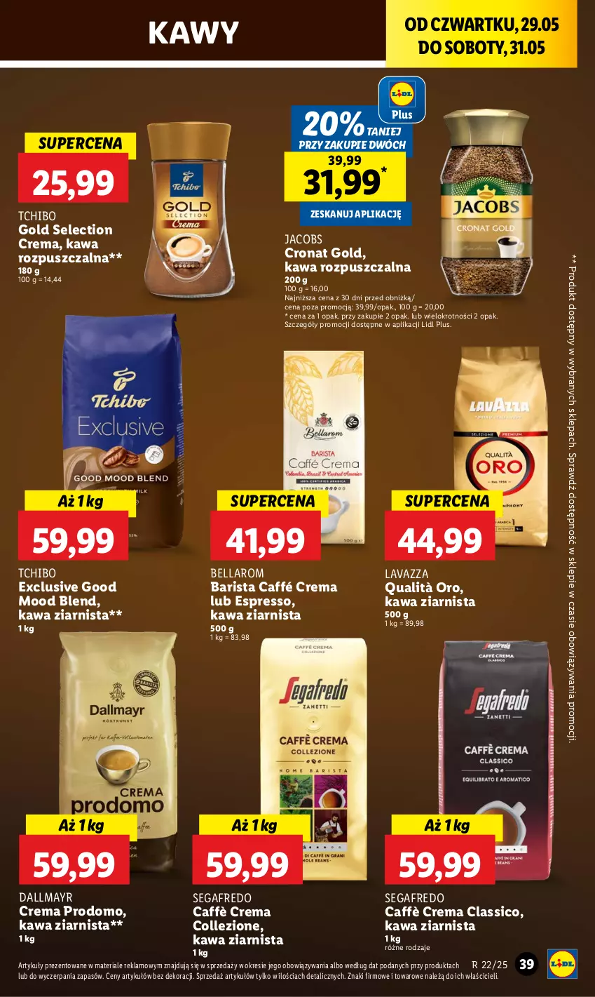 Gazetka promocyjna Lidl - GAZETKA - ważna 29.05 do 31.05.2025 - strona 47 - produkty: Bell, Bella, Dallmayr, Jacobs, Kawa, Kawa rozpuszczalna, Kawa ziarnista, Lavazza, Segafredo, Tchibo