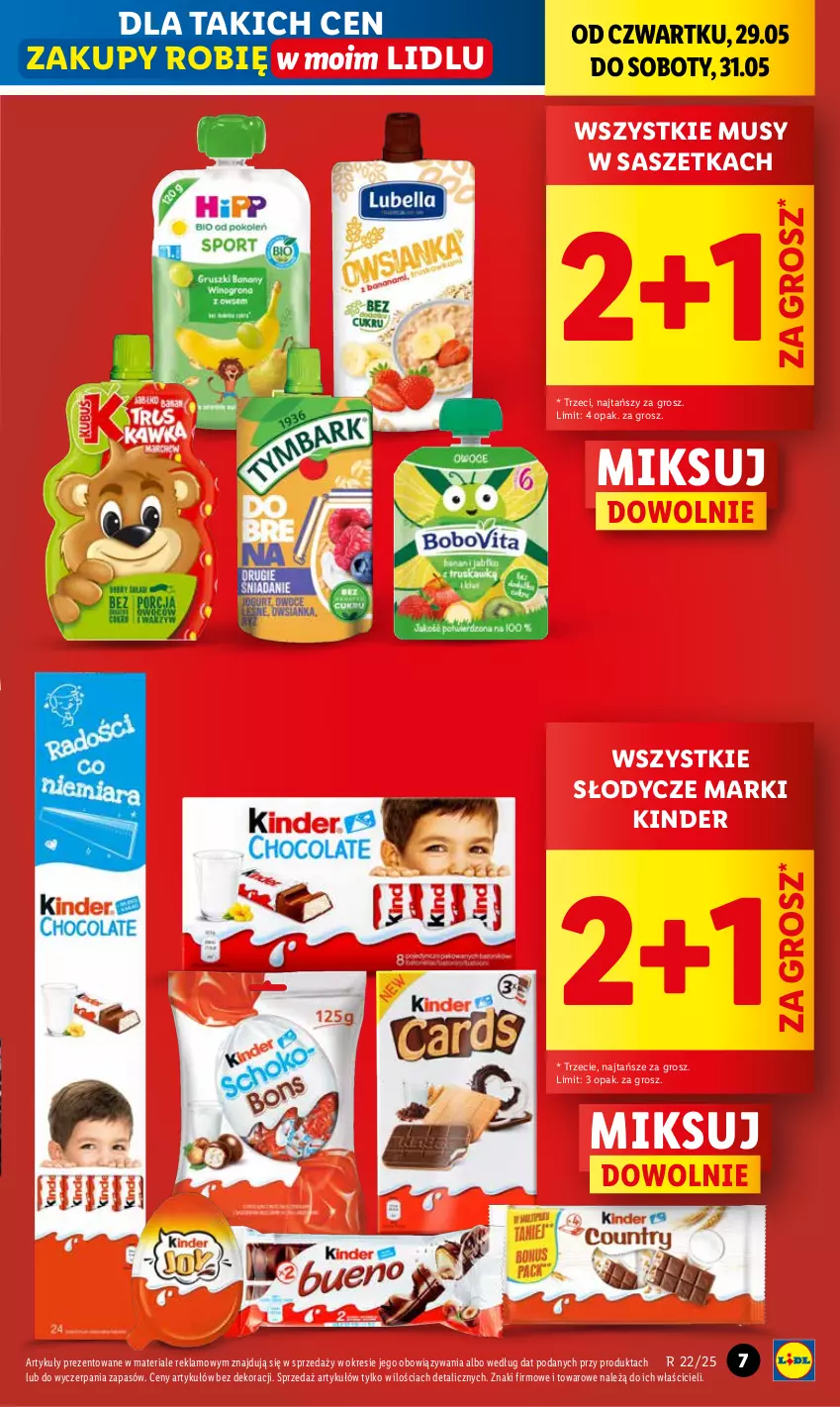 Gazetka promocyjna Lidl - GAZETKA - ważna 29.05 do 31.05.2025 - strona 7 - produkty: Kinder, Mus