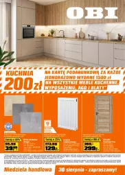 Gazetka promocyjna Obi - Gazetka OBI - Gazetka - ważna od 08.09 do 08.09.2026 - strona 1 - produkty: Grzejnik, Sok, Telefon, Skrzydło drzwiowe, Kuchnia, Dres, Drzwi, Gres, Meble, Grzejnik stalowy