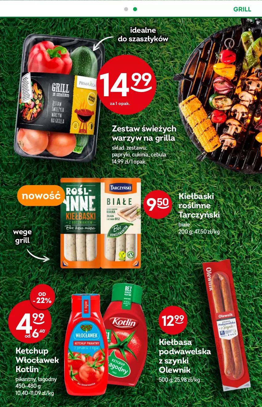 Gazetka promocyjna Żabka - ważna 13.07 do 19.07.2022 - strona 41 - produkty: Cebula, Grill, Ketchup, Kiełbasa, Kiełbasa podwawelska, Kotlin, Olewnik, Tarczyński, Wawel