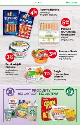 Gazetka promocyjna Żabka - Gazetka - ważna od 19.07 do 19.07.2022 - strona 27 - produkty: Serek wiejski, Hummus, Sok, Ser, Mus, Piątnica, Parówki, Sante, Serek, Bajgle, Berlinki