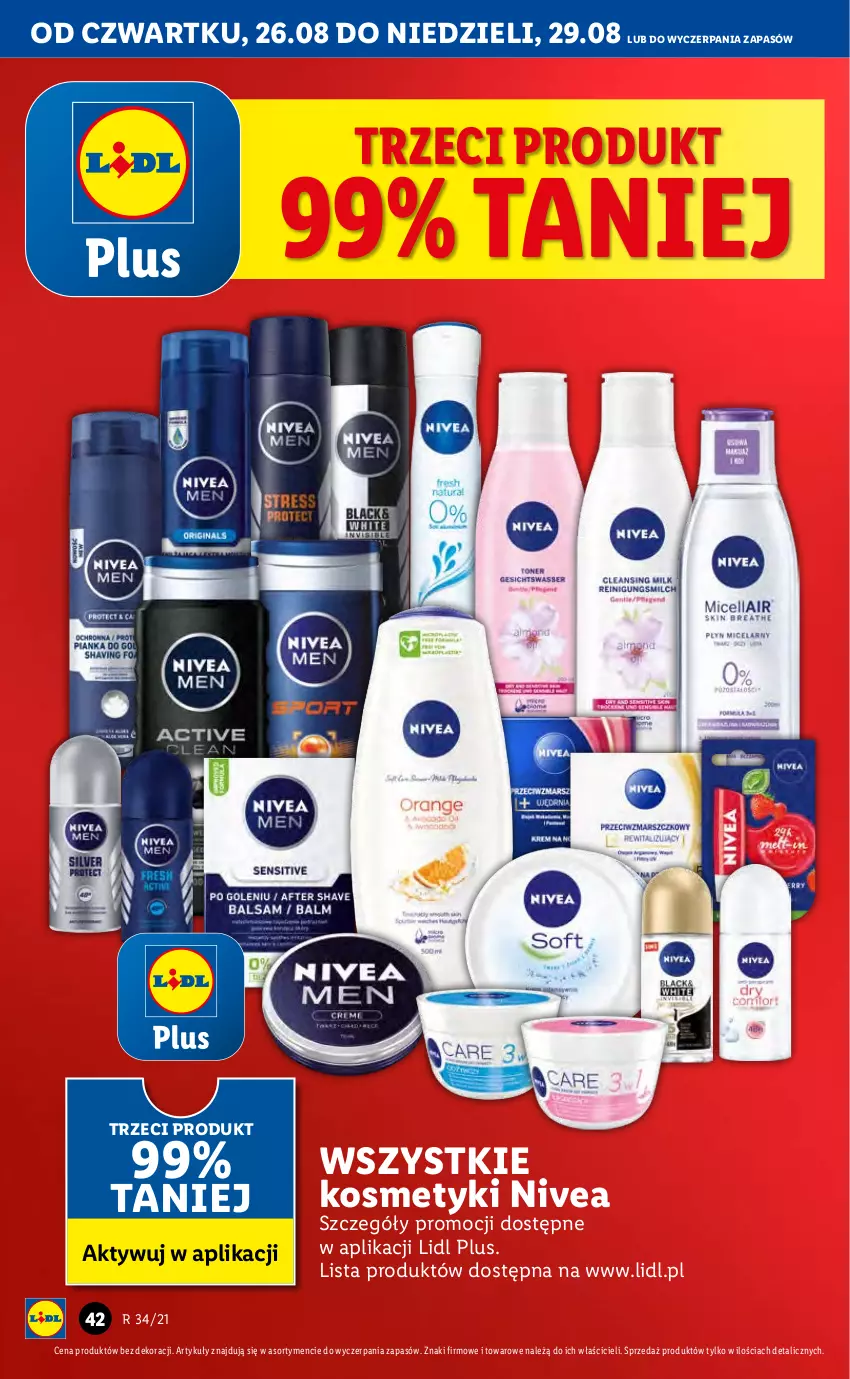 Gazetka promocyjna Lidl - GAZETKA - ważna 26.08 do 29.08.2021 - strona 42 - produkty: Nivea