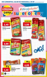 Gazetka promocyjna Lidl - GAZETKA - Gazetka - ważna od 29.08 do 29.08.2021 - strona 16 - produkty: Parówki sokoliki, Sok, Gry, Sokołów, Parówki, Tarczyński, Kabanos
