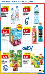 Gazetka promocyjna Lidl - GAZETKA - Gazetka - ważna od 29.08 do 29.08.2021 - strona 19 - produkty: Mus, LANA, Tymbark, Smoothie, Limonka, Dzieci, Owoce, Arbuz, Woda, Wino, Mango, Napój, Mięta, Psi Patrol