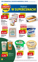 Gazetka promocyjna Lidl - GAZETKA - Gazetka - ważna od 29.08 do 29.08.2021 - strona 28 - produkty: Serek wiejski, Ser, Twaróg, Piątnica, Chia, Serek, Pilos, Margaryna, Delma, Cappuccino, Napój