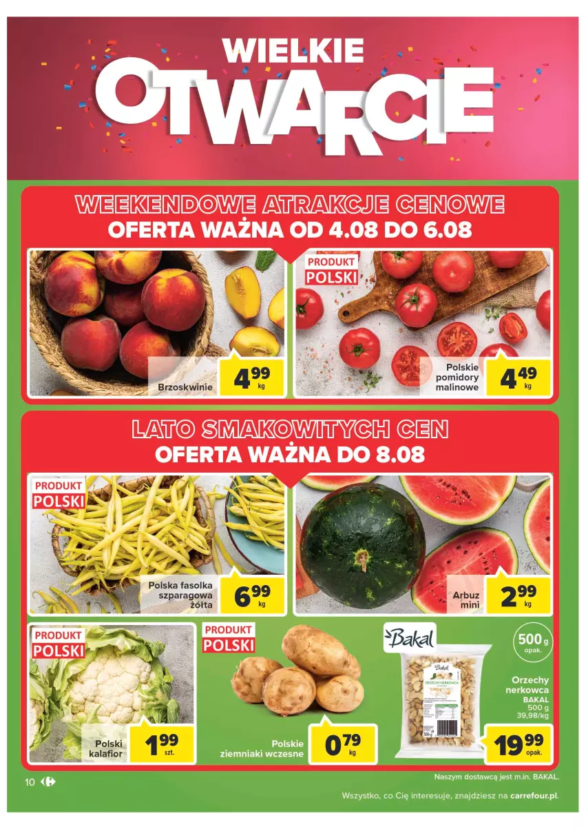 Gazetka promocyjna Carrefour - Gazetka Wielkie otwarcie Market Inowrocław - ważna 03.08 do 13.08.2022 - strona 10 - produkty: Fa, Pomidory, Ziemniaki