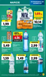 Gazetka promocyjna Lidl - GAZETKA - Gazetka - ważna od 06.09 do 06.09.2023 - strona 41 - produkty: Sok, Mus, Napój energetyczny, Napoje, Napój izotoniczny, Woda mineralna, Woda, Napój, Olej, Psi Patrol, Hortex