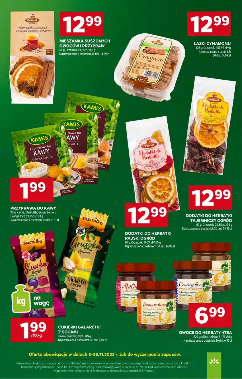 Gazetka promocyjna Stokrotka - Supermarket - ważna 06.11 do 12.11.2025 - strona 26 - produkty: Gin, Kamis, Ogród, Owoce, Piwa, Sok