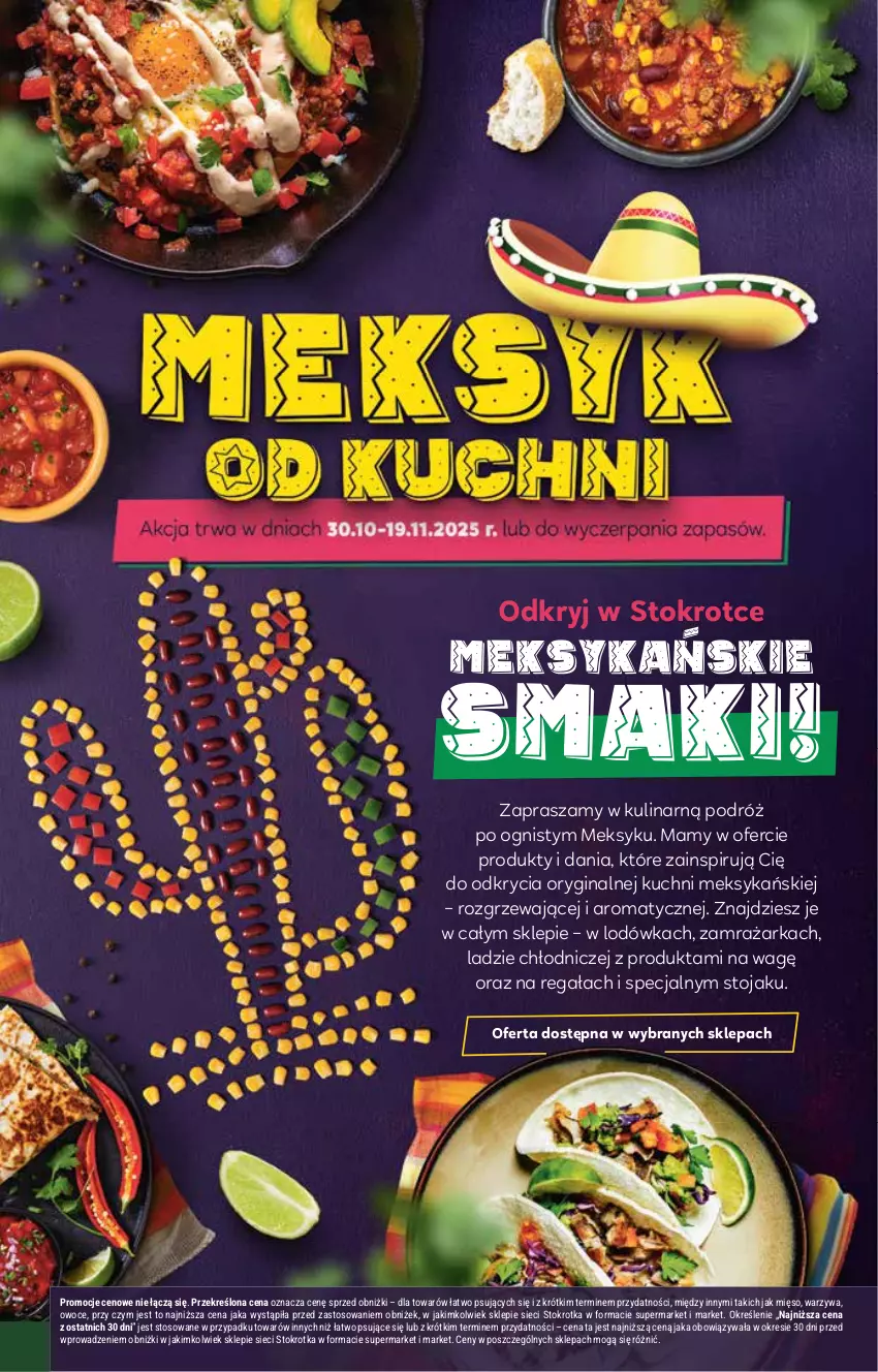 Gazetka promocyjna Stokrotka - Supermarket - ważna 06.11 do 12.11.2025 - strona 30 - produkty: Gin, Lodówka, Mięso, Owoce, Regał, Stojak, Warzywa, Zamrażarka