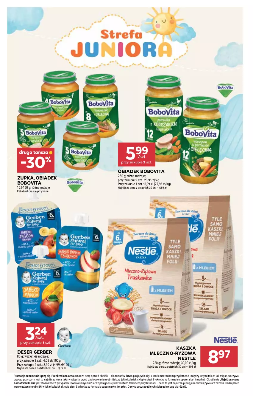 Gazetka promocyjna Stokrotka - Supermarket - ważna 06.11 do 12.11.2025 - strona 40 - produkty: BoboVita, Deser, Gerber, Mięso, Nestlé, Owoce, Ryż, Ser, Warzywa