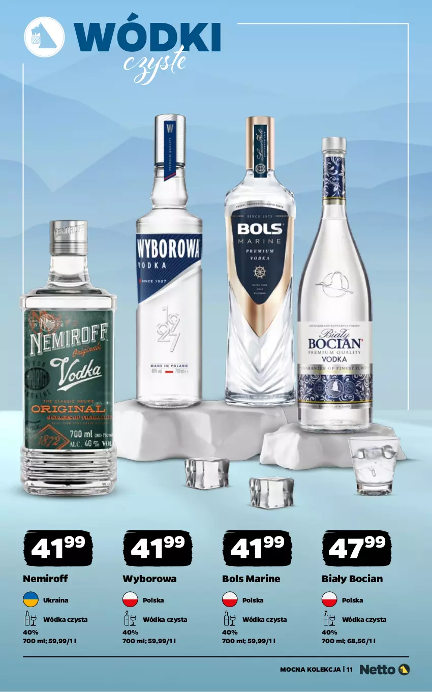 Gazetka promocyjna Netto - Alkohole - Mocne - ważna 02.02 do 14.02.2026 - strona 11 - produkty: Biały Bocian, Bols, Wódka, Wyborowa
