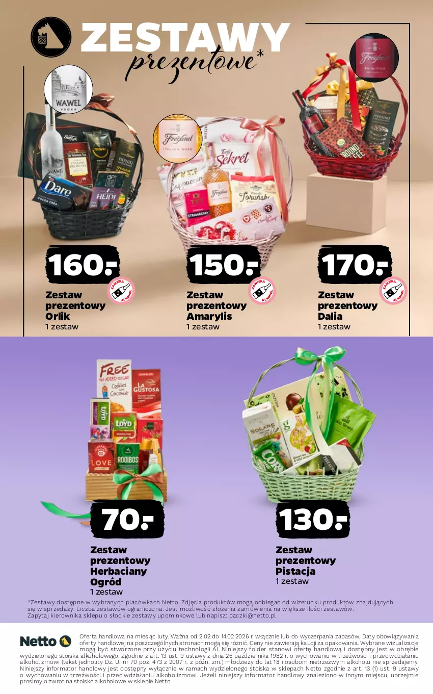 Gazetka promocyjna Netto - Alkohole - Mocne - ważna 02.02 do 14.02.2026 - strona 18 - produkty: Amarylis, Gra, Ogród, Rama, Zestaw prezentowy