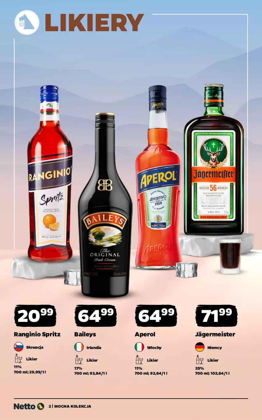 Gazetka promocyjna Netto - Alkohole - Mocne - ważna 02.02 do 14.02.2026 - strona 2 - produkty: Aperol, Gin, Likier