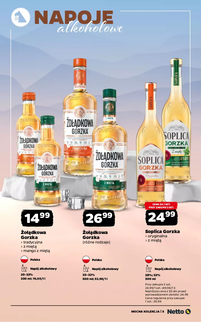 Gazetka promocyjna Netto - Alkohole - Mocne - ważna 02.02 do 14.02.2026 - strona 5 - produkty: Gin, Mango, Napój, Napoje, Soplica