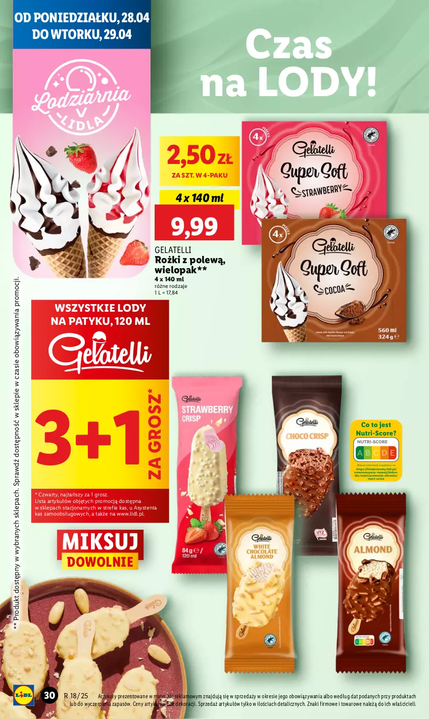 Gazetka promocyjna Lidl - GAZETKA - ważna 28.04 do 29.04.2025 - strona 30 - produkty: Lody