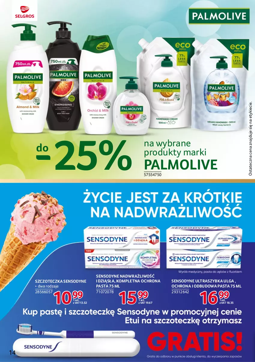 Gazetka promocyjna Selgros - Katalog Markowe Produkty - ważna 15.06 do 28.06.2023 - strona 14 - produkty: LG, Palmolive, Sensodyne, Szczoteczka