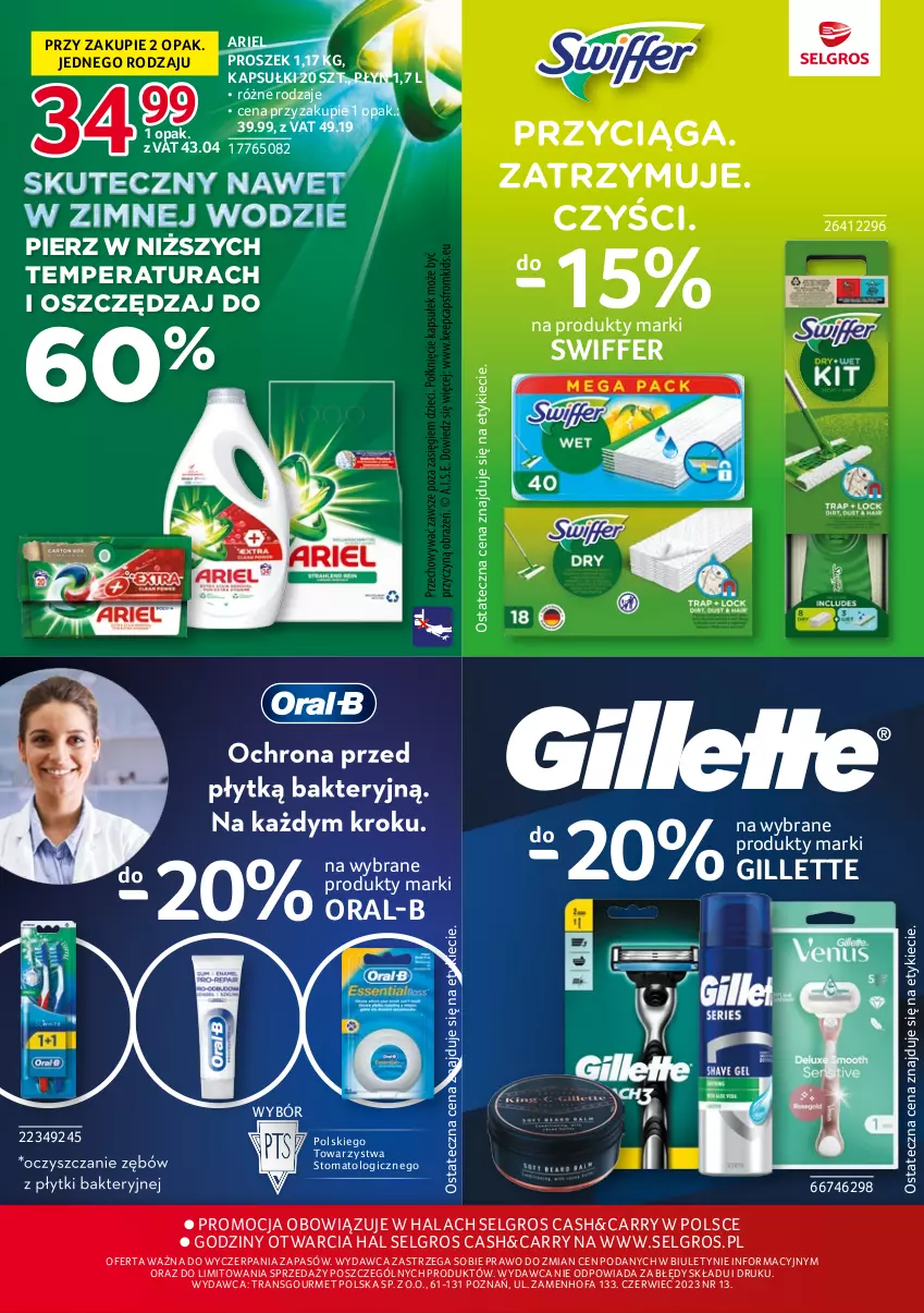 Gazetka promocyjna Selgros - Katalog Markowe Produkty - ważna 15.06 do 28.06.2023 - strona 15 - produkty: Ariel, Fa, Gillette, LG, Tran