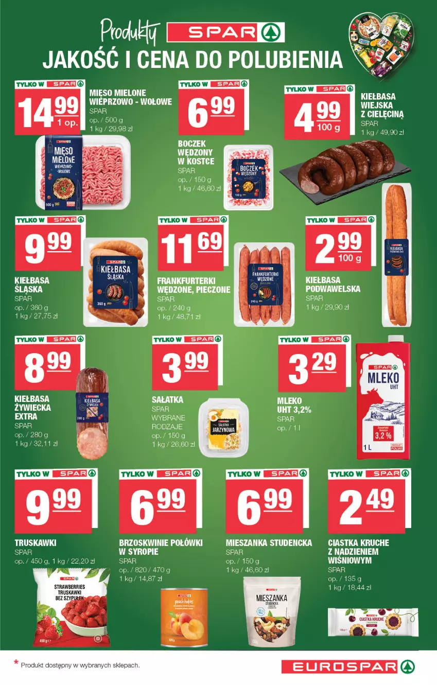 Gazetka promocyjna Spar - EuroSpar - ważna 22.09 do 02.10.2025 - strona 11 - produkty: Boczek, Ciastka, Fa, Kiełbasa, Mięso, Mięso mielone, Mieszanka studencka